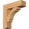 Ekena Millwork Merced Block Smooth Bracket w/ Offset Brace, Western Red Cedar, 7 1/2"W x 26"D x 26"H BKT0806X26X26MRC05SWR - alternate 1